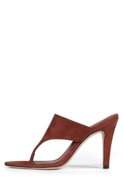 AZULA -Jeffrey Campbell Store azula heeled sandal dv dusty red suede 6 586985