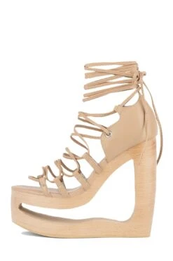 Jeffrey Campbell BLAZE-UP -Jeffrey Campbell Store blaze up platform sandal jeffrey campbell natural 6 190210