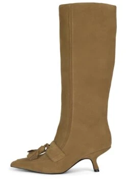 BOSS-LADY -Jeffrey Campbell Store boss lady dv light camel suede 6 736024