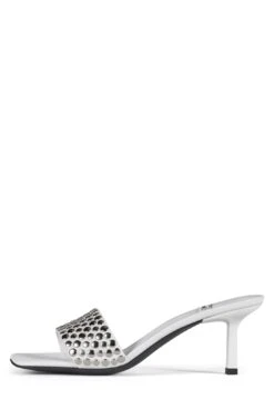 CAPTURE-NT -Jeffrey Campbell Store capture nt heeled sandal yyh white silver 6 944385
