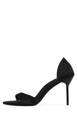 CHEAT-CODE -Jeffrey Campbell Store cheat code heeled sandal yyh black satin 6 804999