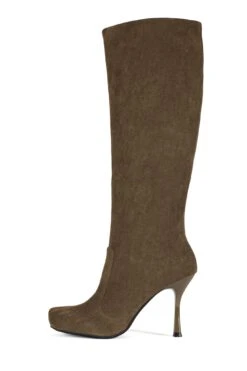 CONFORM-K -Jeffrey Campbell Store conform k knee high boot yyh light brown suede 6 188162