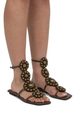 GUINEVERE -Jeffrey Campbell Store guinevere flat sandal yyh 146913