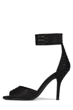 LA-VIDA -Jeffrey Campbell Store la vida st black matte snake 6 978827