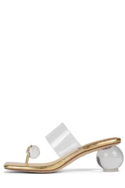 LATUS -Jeffrey Campbell Store latus heeled sandal yyh bright gold 6 831591