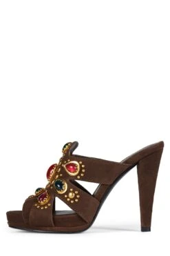 LAVENA -Jeffrey Campbell Store lavena st brown suede combo 6 905912
