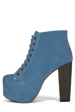 LITA -Jeffrey Campbell Store lita platform boot hs blue distressed suede 5 717541