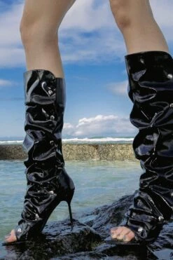 OVERLAP -Jeffrey Campbell Store overlap knee high boot yyh 455710