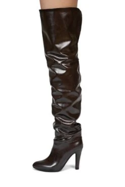 OVERLOOK -Jeffrey Campbell Store overlook thigh high boot st brown 6 101520
