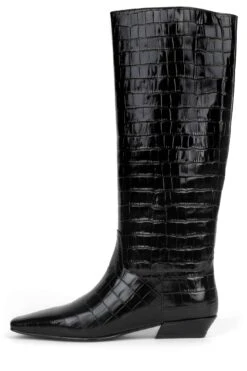 PASSO -Jeffrey Campbell Store passo knee high boot st black croco 6 920092