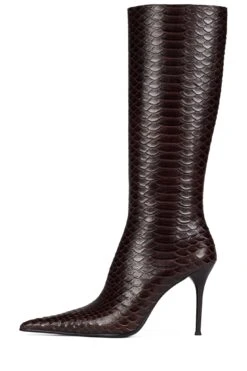 PROPOSAL -Jeffrey Campbell Store proposal knee high boot yyh brown snake 6 246566