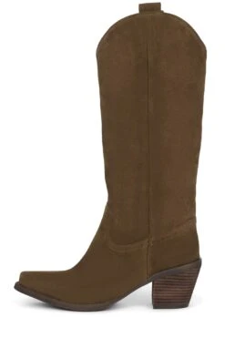 RANCHER-K -Jeffrey Campbell Store rancher k knee high boot st brown suede 6 760537