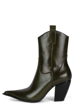 ROUND-UP -Jeffrey Campbell Store round up heeled boot yyh khaki 6 715556