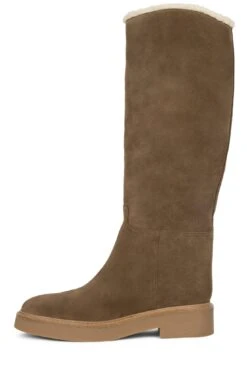 ZABINI -Jeffrey Campbell Store zabini knee high boot dv khaki suede combo 6 426544